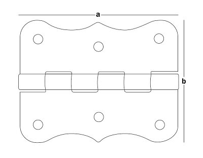 Петля декоративная 100x105x1,5 PD-100 (упак/140шт)