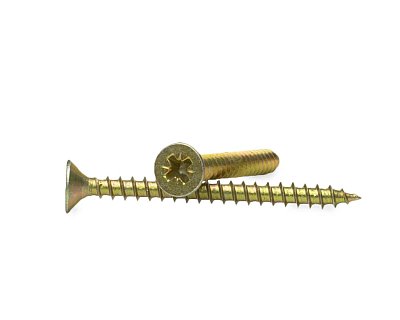 Саморез универсальный 4.5x50, желтый цинк, дой-пак M, МОНТАЖ (пакет/120шт)