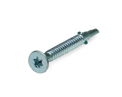 Саморез с крыльчаткой SKR, TORX30 6.3х50, сверло, оцинк. (упак/2500шт)