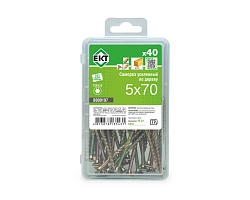 Саморез усиленный по дереву TORX25 5.0x70, потай, желт. цинк (упак/40шт)