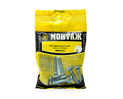 Болт мебельный 8х35, цинк, прочн. 4.8 DIN 603 (пакет/6шт)