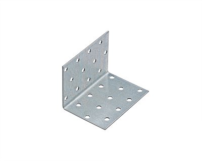 Крепежный уголок оцинкованный равносторонний 60x60x80x1,5 мм KUR-60-80x1,5 (упак/8шт)