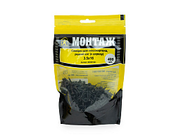 Саморез для гипсокартона 3.5x16, редкий шаг (к дереву), фосфат, дой-пак M, МОНТАЖ (пакет/400шт)