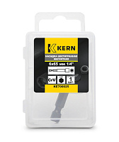 Насадка шестигранная магнитная 6х65мм 1/4" CrV в боксе KERN (упак/1шт)