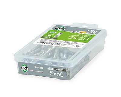Саморез для террасной доски TORX25 5.0x50, НЕРЖ.СТАЛЬ (упак/50шт)