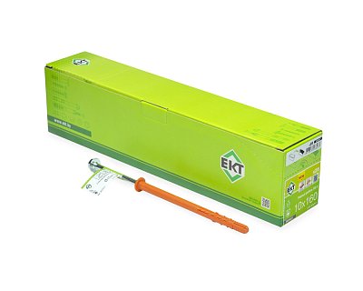 Рамный дюбель с шурупом ЕКТ RD-H 10x160 цилиндр, НЕЙЛОН (с этик./1шт)
