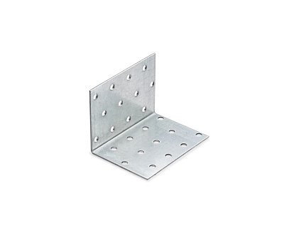 Уголок крепежный равносторонний 60x60x80x2,0 мм KUR-60-80 (упак/100шт)