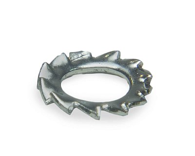 Шайба стопорная, с наружными зубьями M4, DIN6798A, НЕРЖ. СТАЛЬ (упак/1.000шт)