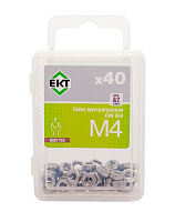 Гайка шестигранная М4, DIN934, НЕРЖ. СТАЛЬ, ЕКТ (упак/40шт)