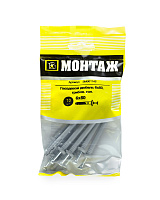 Дюбель-гвоздь GL, 6x80 гриб, п/в, МОНТАЖ (пакет/10шт)