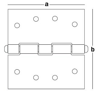 Петля универсальная 70x40x1 PU-70 (шт)