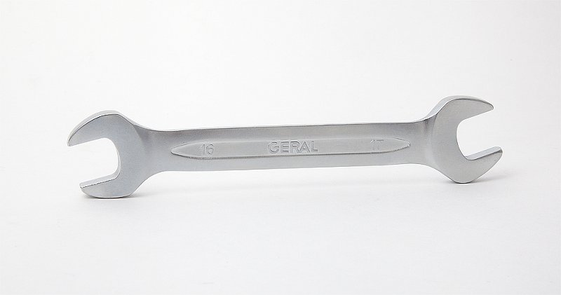 Ключ рожковый 16x17мм CrV GERAL (шт)