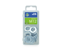 Шайба М12, цинк, DIN125 в пласт. контейнере (упак/25шт)