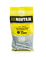 Винт мебельный 6х60, шлиц KOMBI, цинк (пакет/10шт)