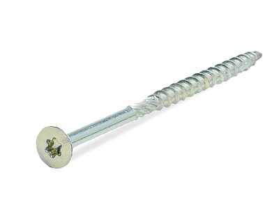 Саморез конструкционный по дереву, TORX25, 5.0x90, потай, белый цинк (упак/250шт)