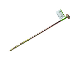 Саморез усиленный по дереву TORX40 10x300, прессшайба, желт. цинк (с этик./1шт)