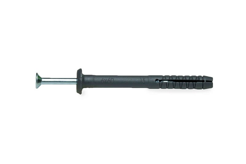 Дюбель-гвоздь GL, 6x60 гриб, п/п, ЕКТ (упак/1.600шт)
