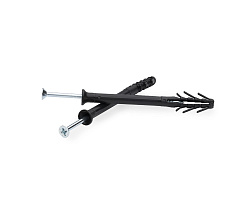 Дюбель быстрого монтажа с гвоздевым шурупом, потай. 6х80 US, МОНТАЖ (упак/50шт)