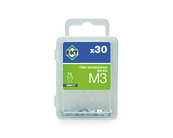 Гайка М3,  цинк, прочн. 6 DIN 934 (упак/30шт)