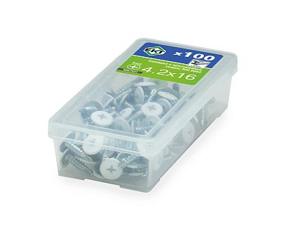 Саморез с п/ш, сверло 4.2х16 RAL9003 (упак/100шт)