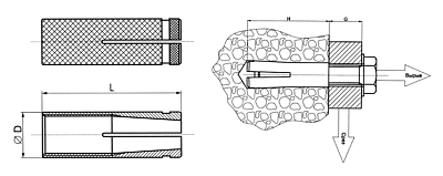Латунная цанга M6 (упак/100шт)