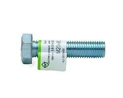 Болт с шестигранной головкой М20х80, DIN933, прочн. 8.8, цинк, ЕКТ (с этик./1шт)