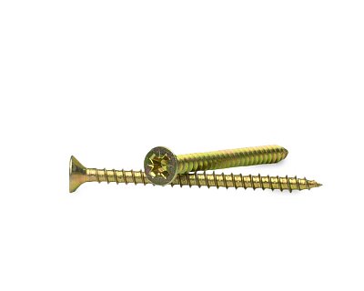 Саморез универсальный 3.5x45, желтый цинк, дой-пак S, МОНТАЖ (пакет/50шт)