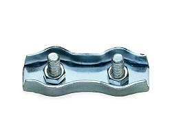 Зажим для стальных канатов 4 мм, двойной, оцинк. (упак/50шт)