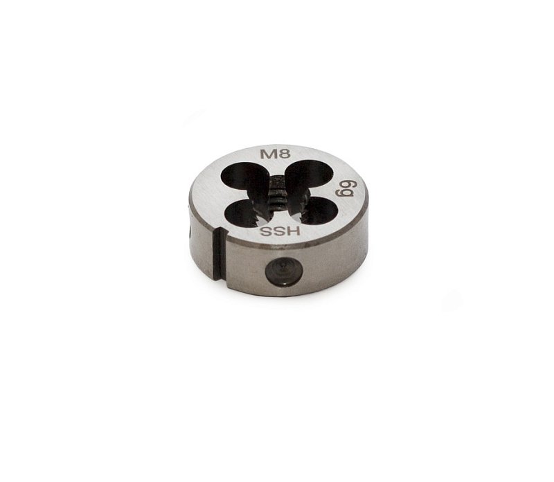 Плашка M8, 25x9мм, шаг 1.25мм, HSS M2, DIN223 KERN PRO (шт)