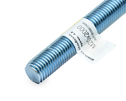 Шпилька резьбовая М20х2000мм, прочн. 4.8, цинк, МОНТАЖ (с этик./1шт)