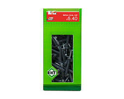 Дюбель-гвоздь GL, 6x40 гриб, п/п, ЕКТ (кор. с окном/180шт)