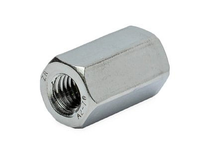 Гайка удлиняющая М10х30, DIN6334, НЕРЖ. СТАЛЬ, ЕКТ (упак/2шт)