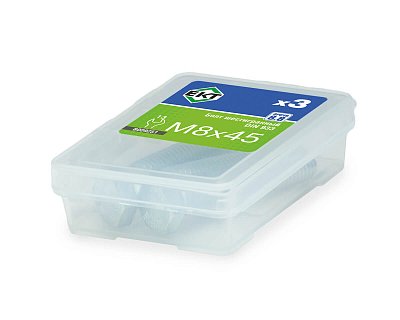 Болт шестигранный 8х 45, цинк, прочн. 8.8 DIN 933 (ГОСТ 7798-70) (упак/3шт)