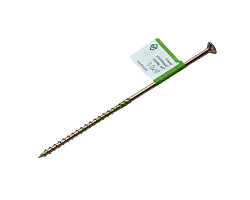Саморез усиленный по дереву TORX30 6.0x180, потай, желт. цинк (с этик./1шт)