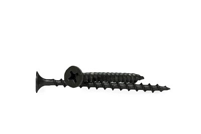 Саморез для гипсокартона 3.5x45, редкий шаг (к дереву), фосфат, дой-пак M, МОНТАЖ (пакет/180шт)