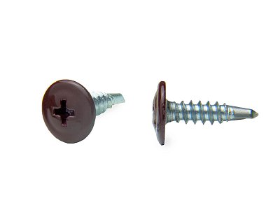 Саморез с п/ш, сверло 4.2х16 RAL3005 (упак/100шт)