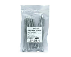 Шуруп для бетона WBB, 6,3х100/60 (остр./6-гр. гол./ДАКРОМЕТ/двухзаходн. резьба) (упак/10шт)