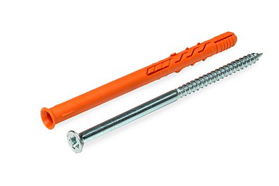 Рамный дюбель с пот/борт., шуруп потай PZ, 10x140 RD-Z, (+ бита PZ4) НЕЙЛОН ЕКТ (упак/25шт)