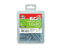 Дюбель-гвоздь GL, 10x80 цилиндр, п/п, ЕКТ (пласт.конт./10шт)