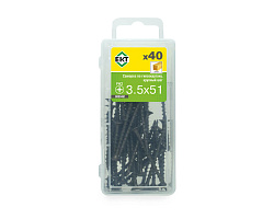 Саморез по ГК 3.5х51 крупный шаг (к дереву), фосфат., ЕКТ (упак/40шт)