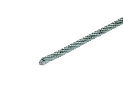 Трос для растяжки CWP 0.8мм/2мм, в оплетке ПВХ (бухта/200м)