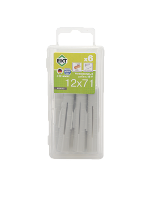 Универсальный дюбель KEW UDD 12x71, (упак/6шт) НЕЙЛОН