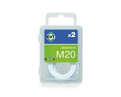 Шайба М20, цинк, DIN125 (упак/2шт)