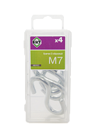 Крючок S-образный М7, цинк (упак/4шт)
