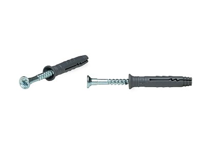 Дюбель-гвоздь GL, 8x45 потай, п/п, ЕКТ (кор. с окном/100шт)