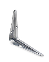 Кронштейн стальной с ребром жесткости, серебро 100x125мм (шт)