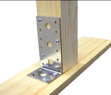 Крепежный уголок оцинкованный 90x90x65x1,5 мм KU-90x65x1,5 (упак/6шт)