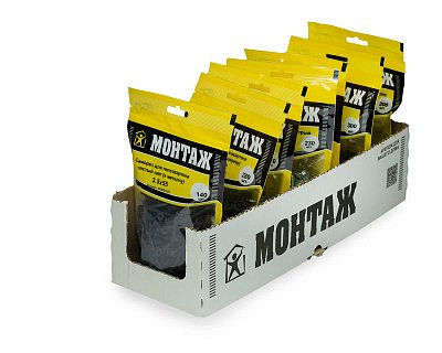 Саморез для гипсокартона 3.5x55, частый шаг (к металлу), фосфат, дой-пак M, МОНТАЖ (пакет/140шт)