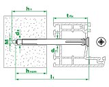 Металлический рамный дюбель MFA 10х112 (с этик./1шт)