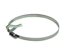 Хомут червячный (110-130 мм), ширина 9 мм, DIN3017-1, НЕРЖ. СТАЛЬ, W2, ЕКТ (с этик./1шт)